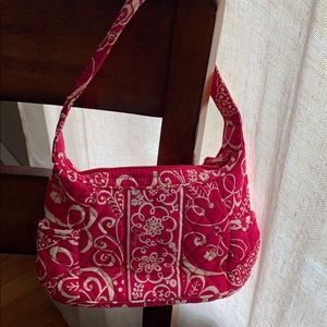 Vera Bradley small purse, pink and white print